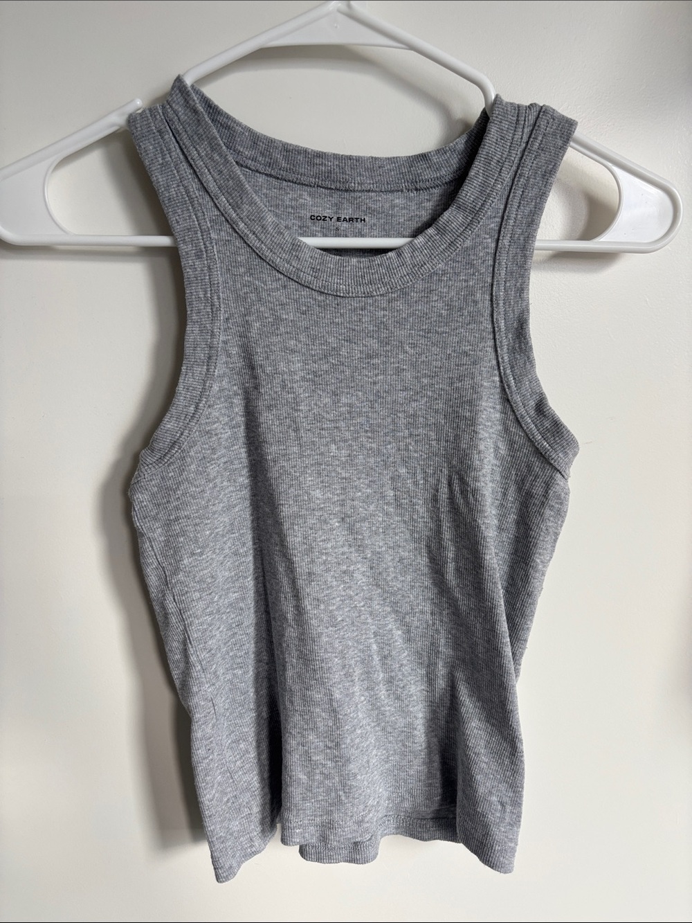 Cozy Earth Women's Heather Gray Ribbed Tank